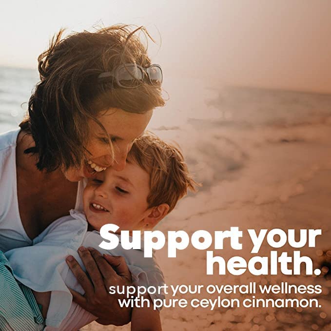Ceylon Cinnamon Capsules 1500 mg 120 Capsules, True Ceylon Cinnamon Blood Sugar Levels Support Suppl