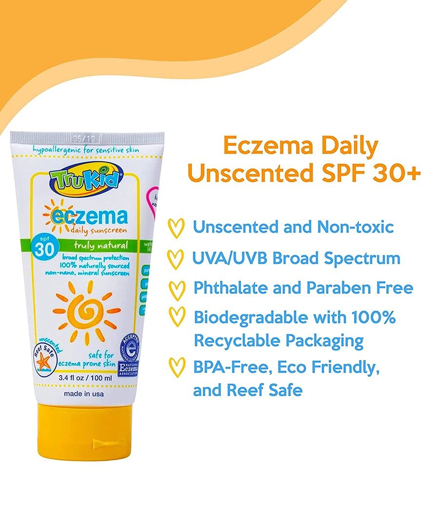 TruKid Sunny Days Sport SPF 30 UVA/UVB Protection Water-Resistant Sunscreen Lotion for Baby, Extra M