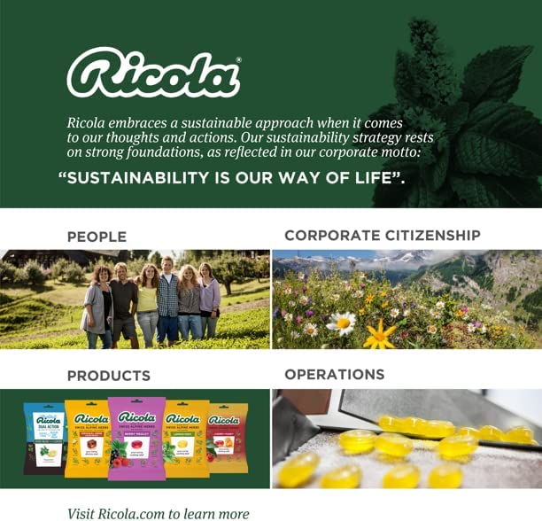 Ricola Lemon Mint Cough & Throat Drops, 24 ct, 2 pk