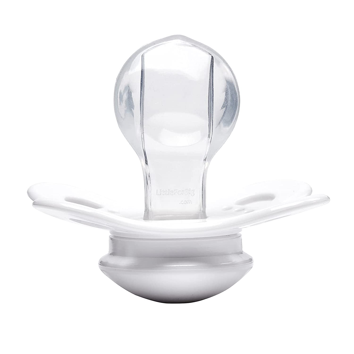 LittleForBig Bigshield Generation-3 Single Big Sized Pacifier White