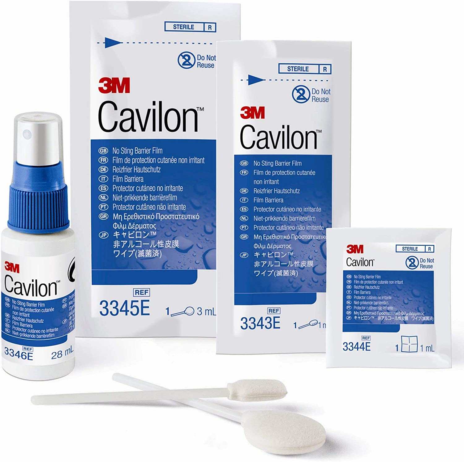 3M Barrier Film Cavilon 1.0 mL Wipe, Sterile, Alcohol Free, No Sting, BX/30
