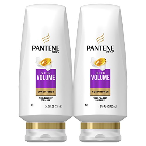 Pantene Volumizing Conditioner for Fine Hair, Sheer Volume, 24 Fl Oz (Pack of 2)