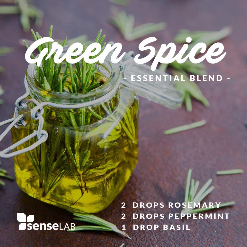 SenseLAB Rosemary Essential Oil - 100 % Pure Extract Rosemary Oil Therapeutic Grade - Hair and Skin 