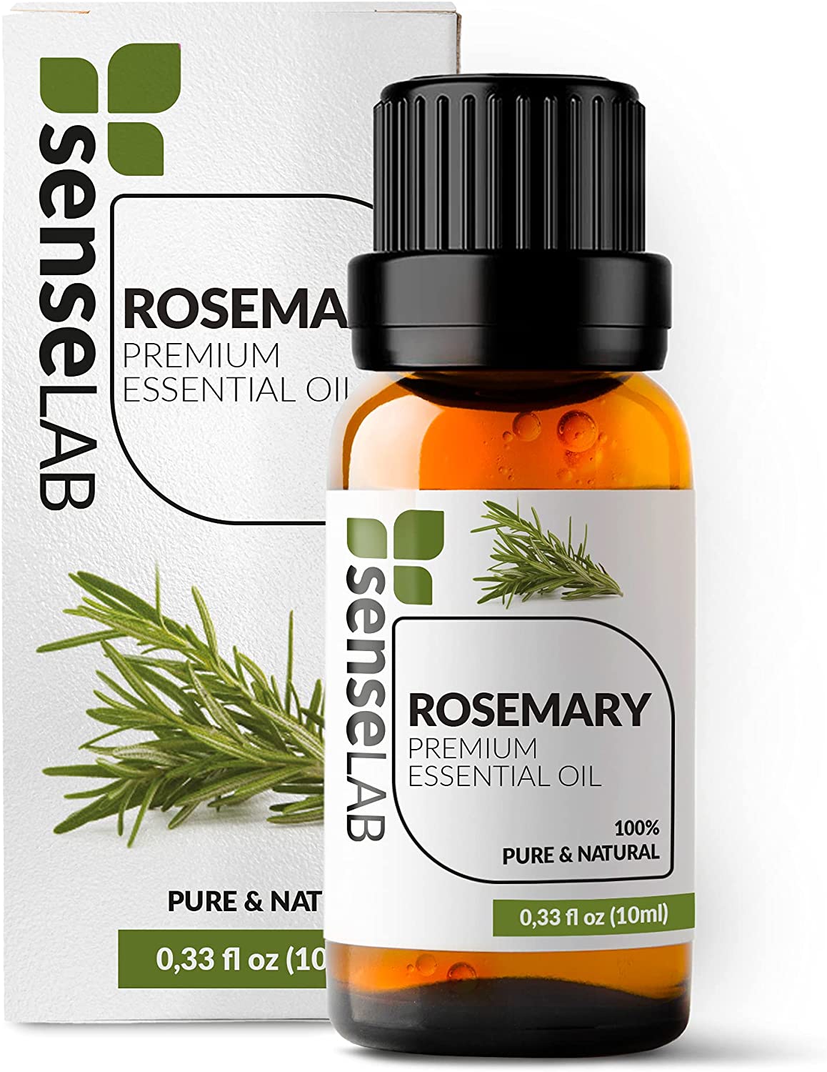 SenseLAB Rosemary Essential Oil - 100 % Pure Extract Rosemary Oil Therapeutic Grade - Hair and Skin 
