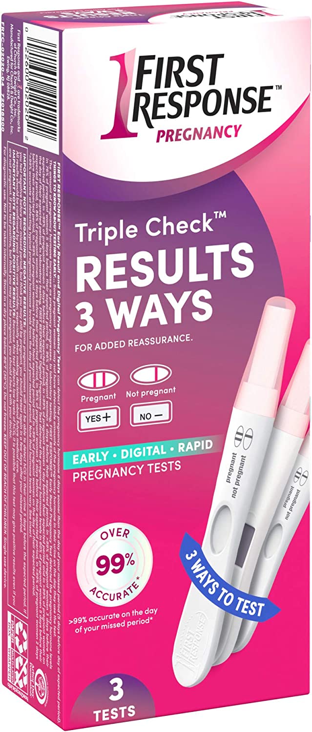 First Response Triple Check Pregnancy Test 3 ct.