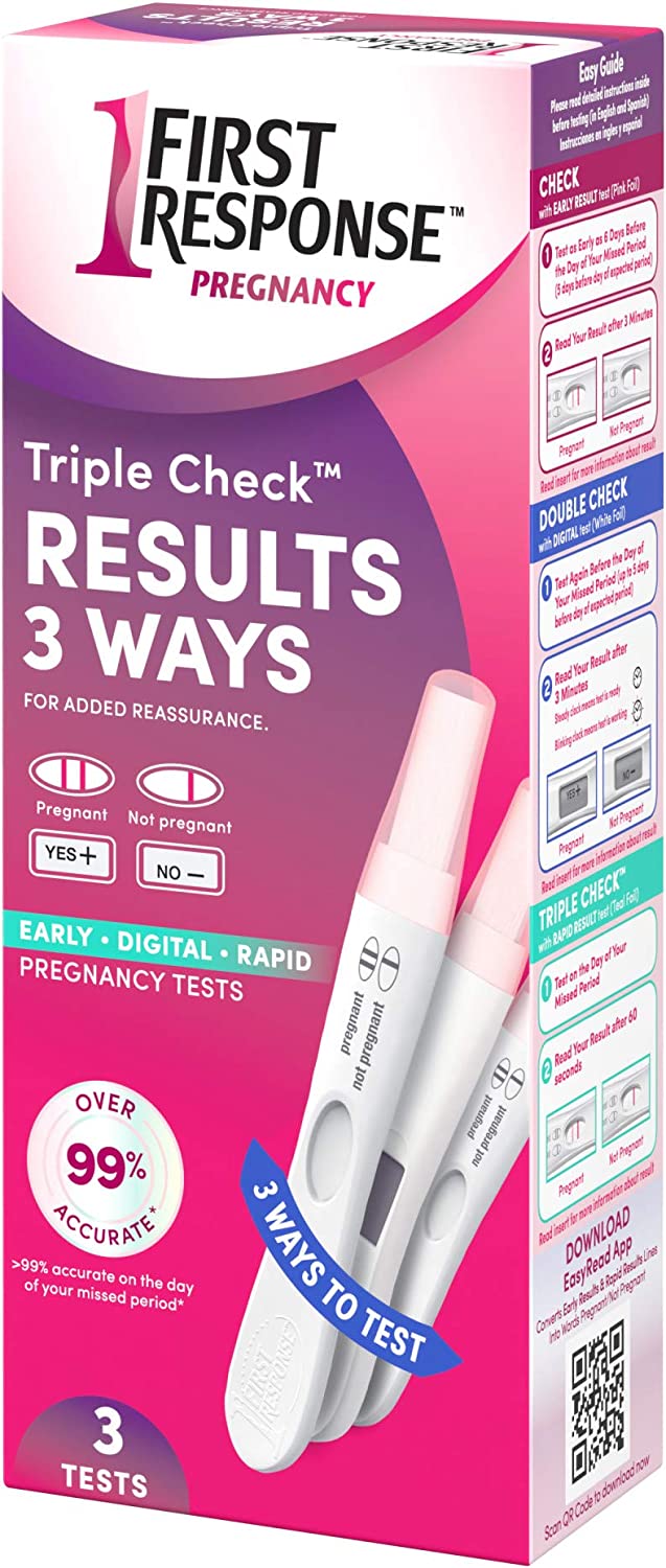First Response Triple Check Pregnancy Test 3 ct.