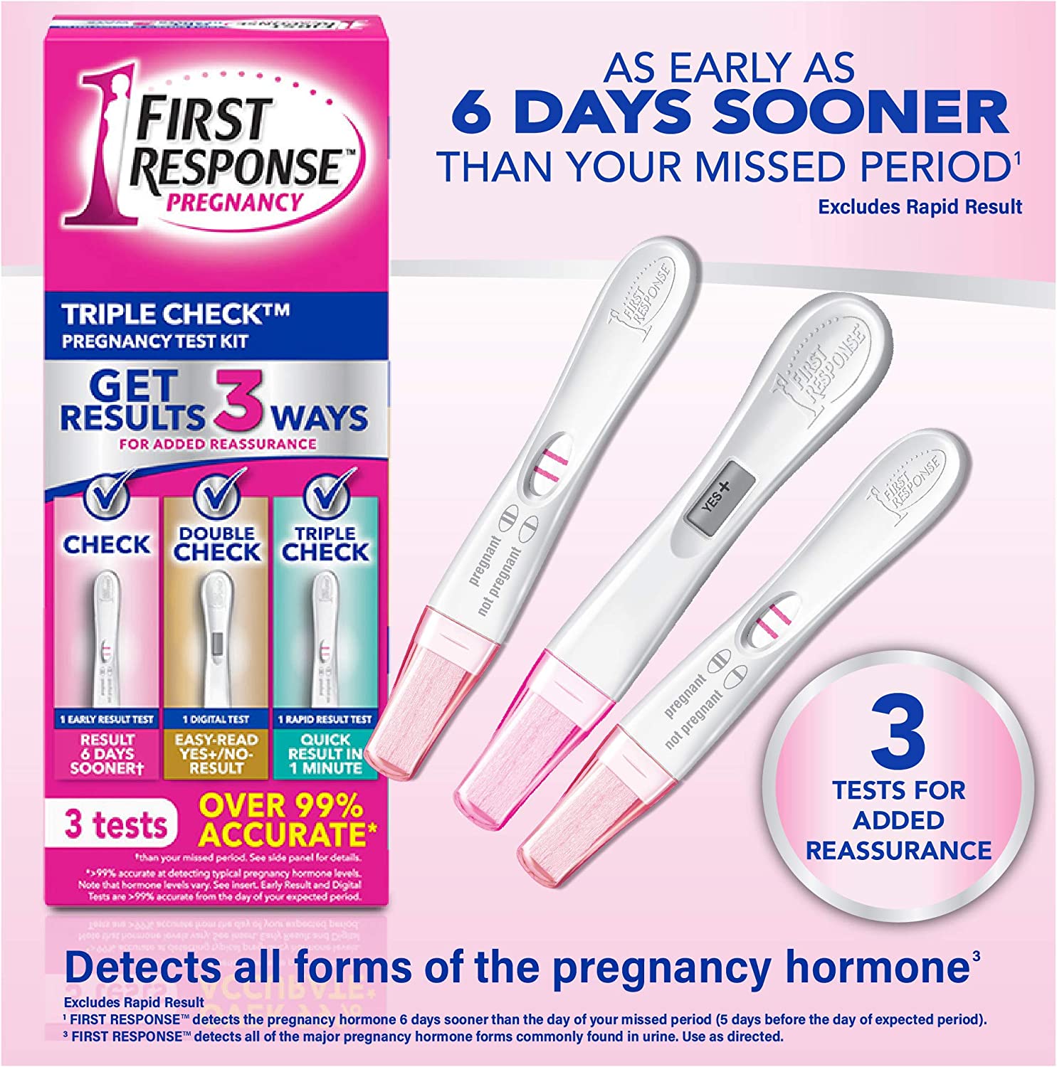 First Response Triple Check Pregnancy Test 3 ct.