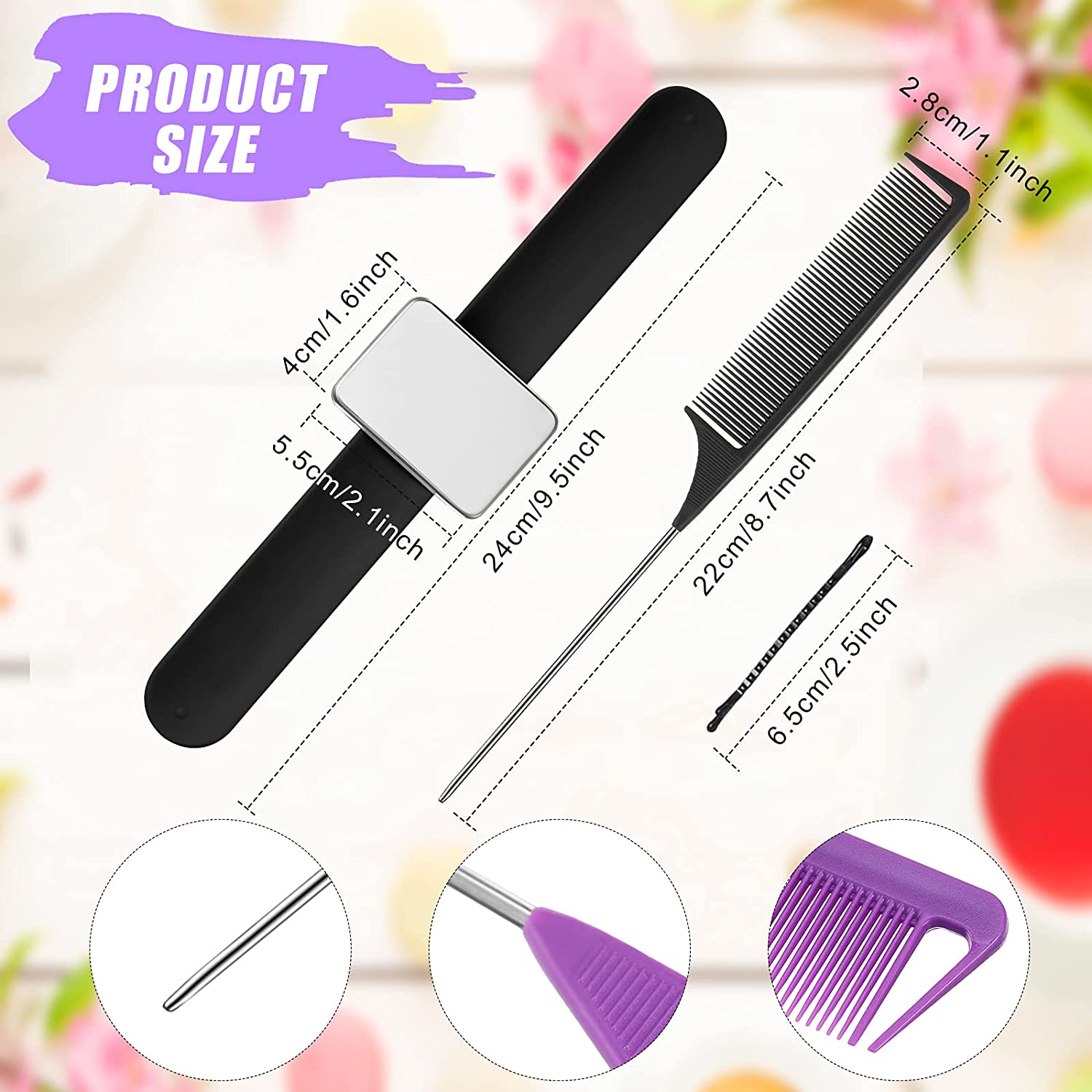 33 Pieces Magnetic Wristband Sewing Pincushion Pin Holder Wristband Pin Cushion Holder with Stainles