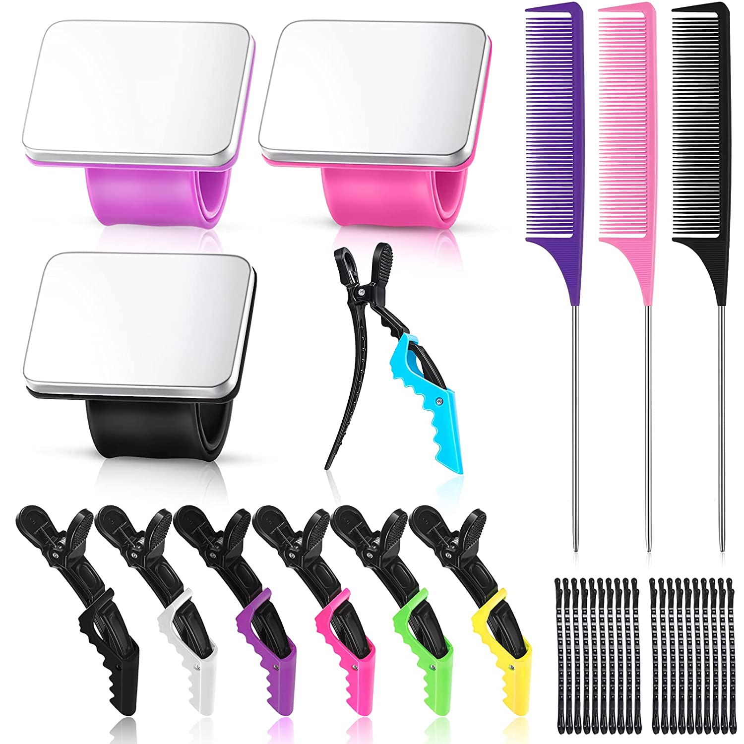 33 Pieces Magnetic Wristband Sewing Pincushion Pin Holder Wristband Pin Cushion Holder with Stainles