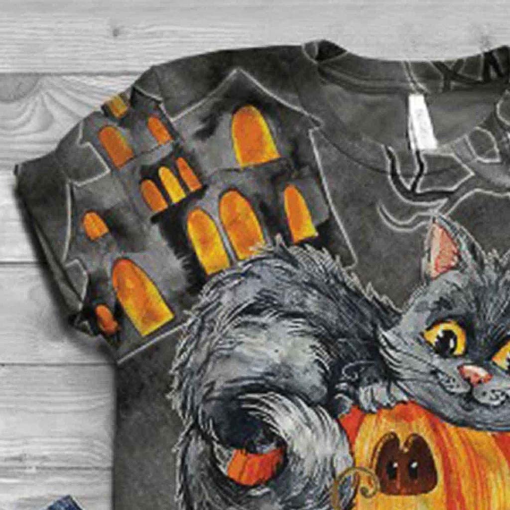 Dosoop Unique Casual Tee Shirts 3D Animal Printed Women Crewneck Tops Novelty T-Shirt Loose Plus Siz