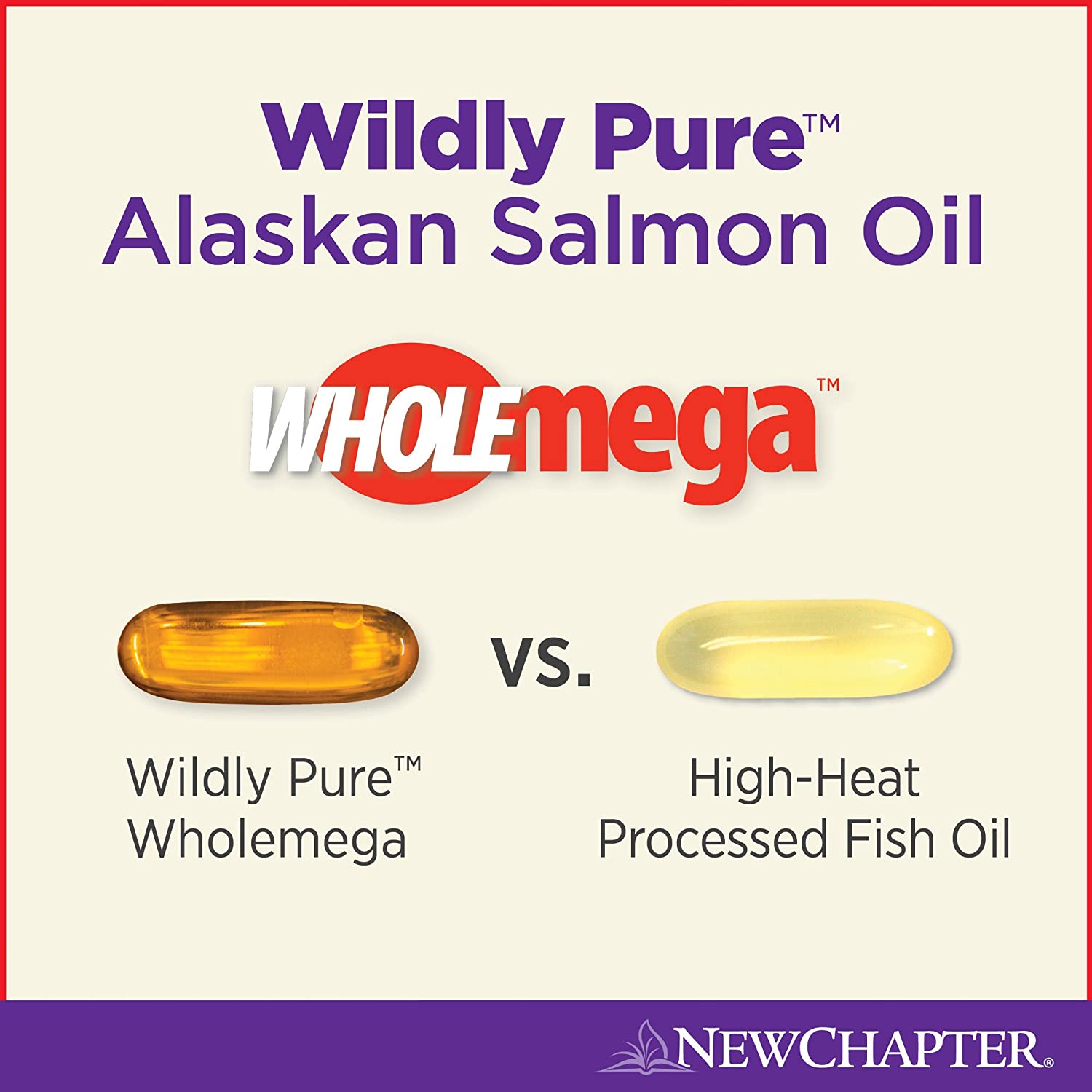 New Chapter Wholemega - Whole Fish Oil with Omegas and Vitamin D3 - 60 ct