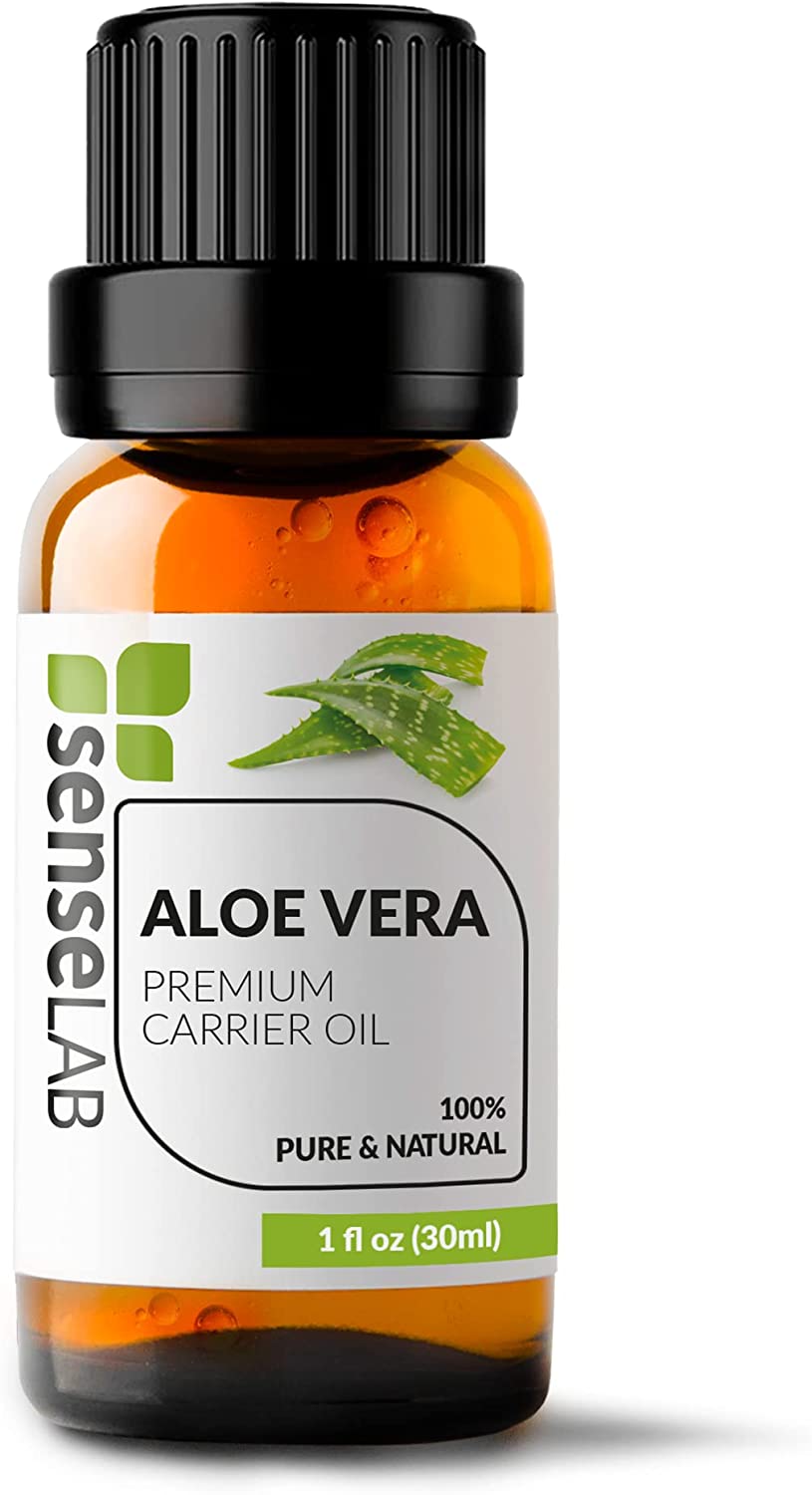 SenseLAB Aloe Vera Oil - 100% Pure Extract Aloe Vera Carrier Oil Therapeutic Grade - Moisturizing Sk