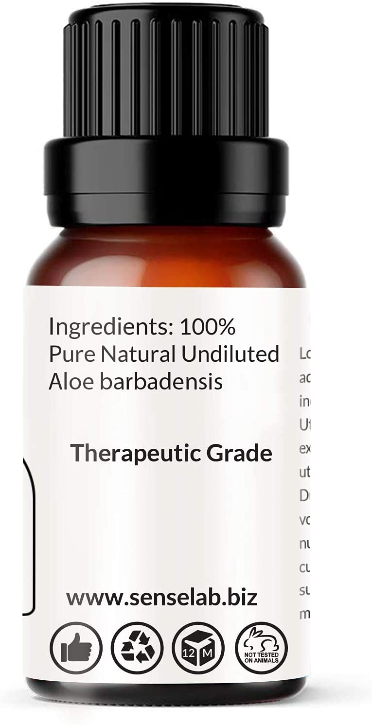 SenseLAB Aloe Vera Oil - 100% Pure Extract Aloe Vera Carrier Oil Therapeutic Grade - Moisturizing Sk