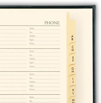 Leather Refillable Desk Address Book, by Gallery Leather, 9