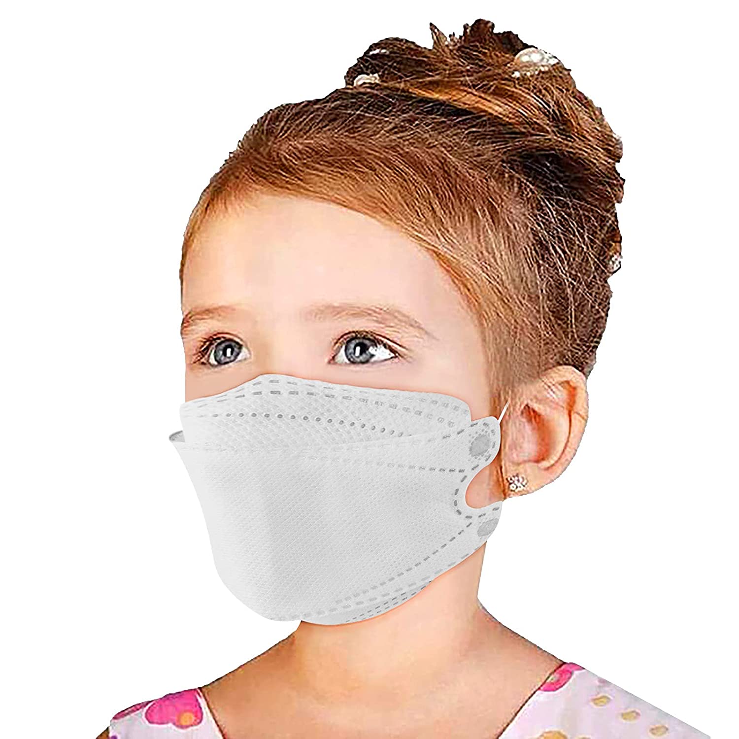 100Pcs Kids KF94 Face_Masks 4-Ply Filtеr Face Protection 3D Face Covering with Designs High Filtrat