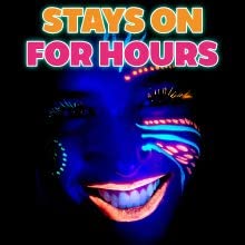 Kraze FX Square - Neon Yellow (25 gm) - Water Activated, Professional UV Glow Blacklight Reactive Fa