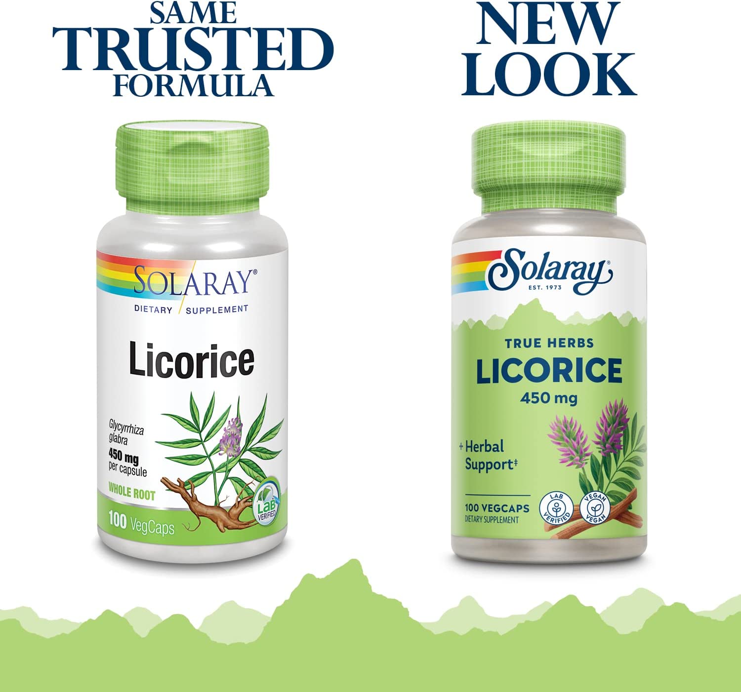 Solaray Licorice Root 450mg | Healthy Digestive System, Liver & Menopausal Support Formula | Non-GMO