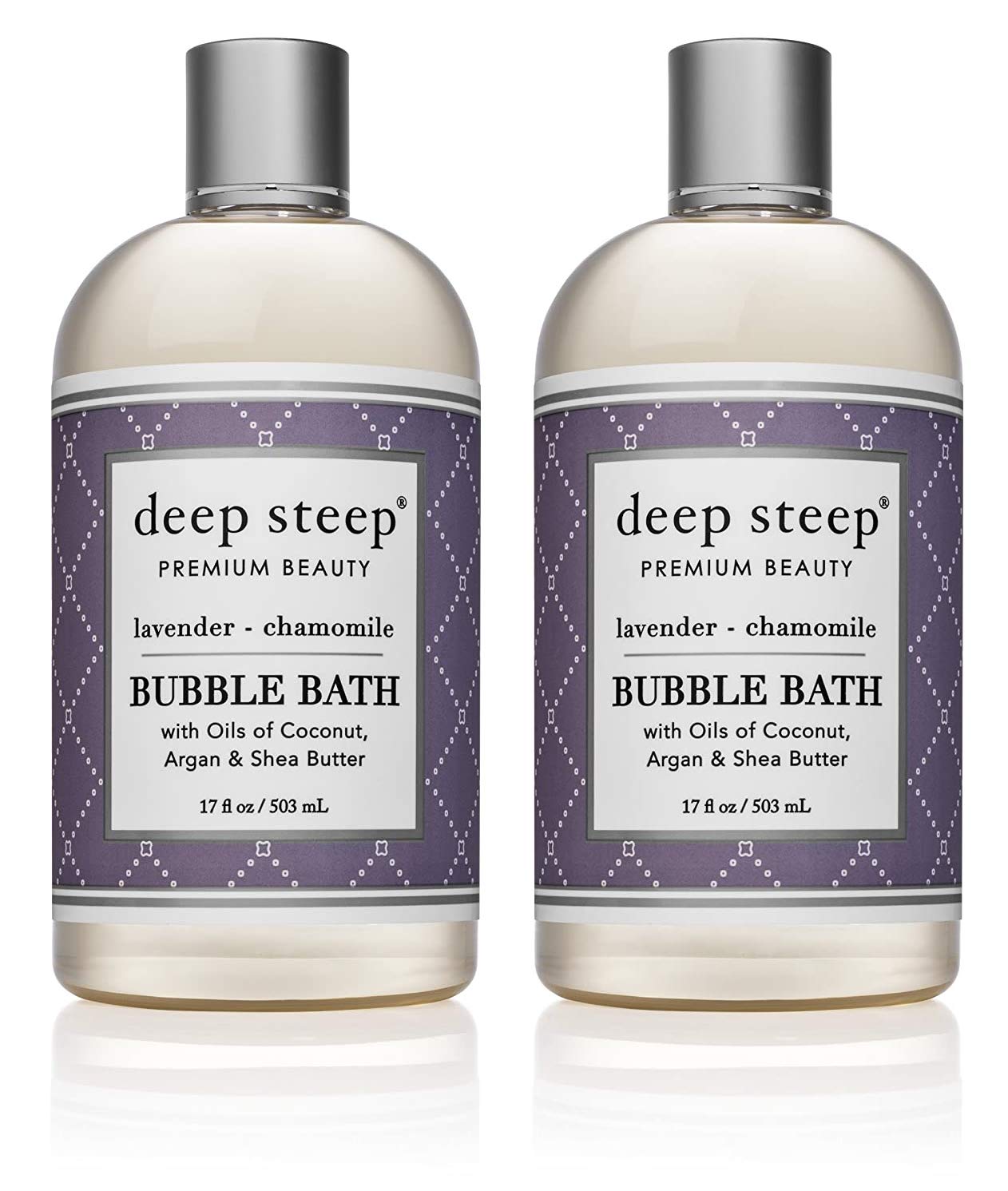 Deep Steep Bubble Bath Lavender Chamomile, 17 Ounce (Pack of 2)