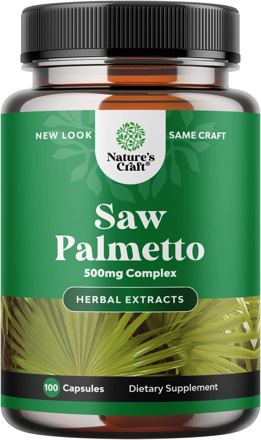 Pure Saw Palmetto Extract Capsules - Enhanced Hair Growth Supplement with Saw Palmetto for Women and