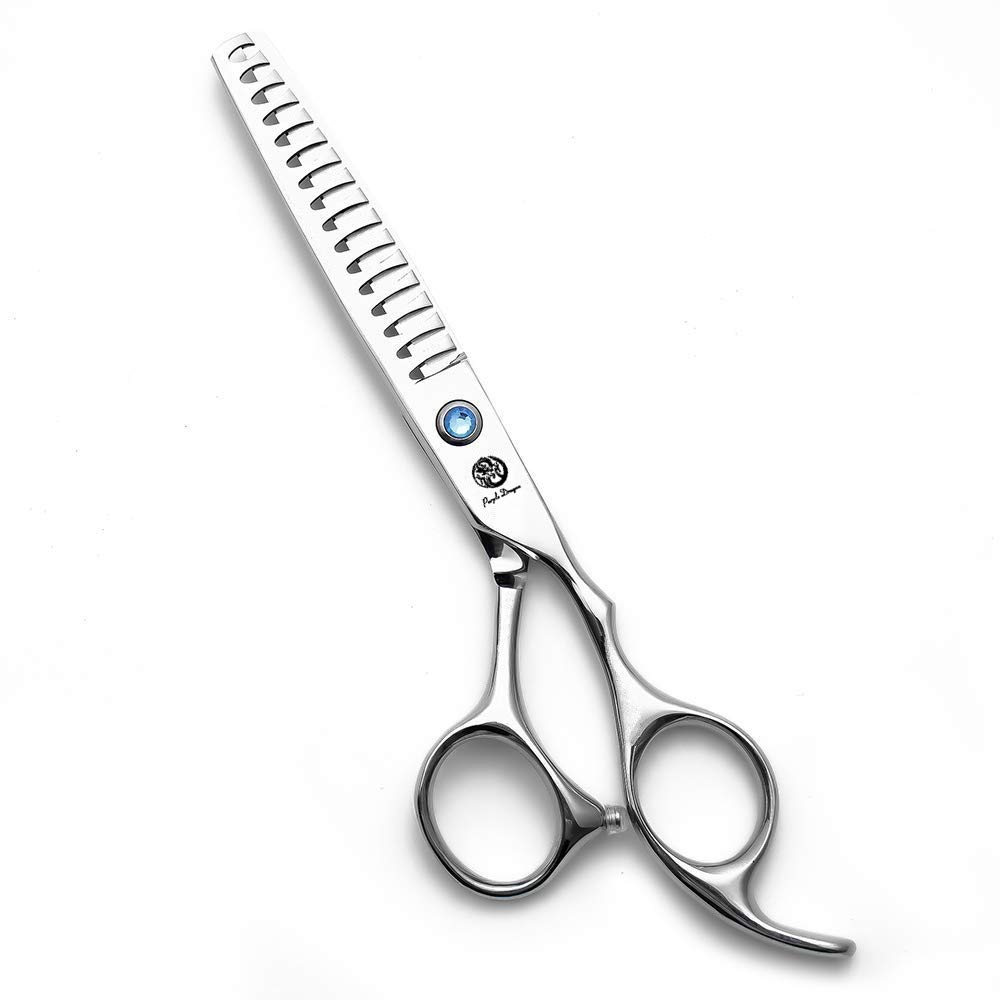 6.0 inch Silver Professional Hairdressing Scissors 16 Teeth Fishbone Big Tooth Thinning/Blending/Tex