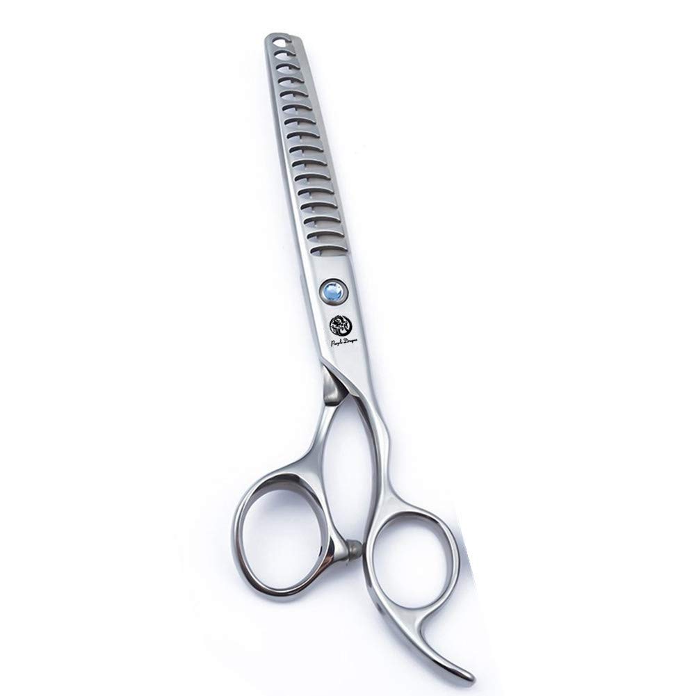 6.0 inch Silver Professional Hairdressing Scissors 16 Teeth Fishbone Big Tooth Thinning/Blending/Tex