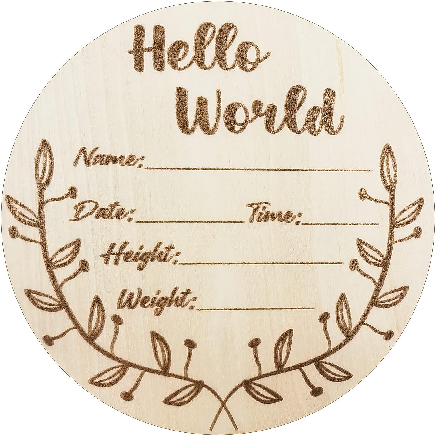 Newborn Announcement Sign for Hospital Wooden Birth Announcement Sign 5.8 in Baby Name Signs for Nur
