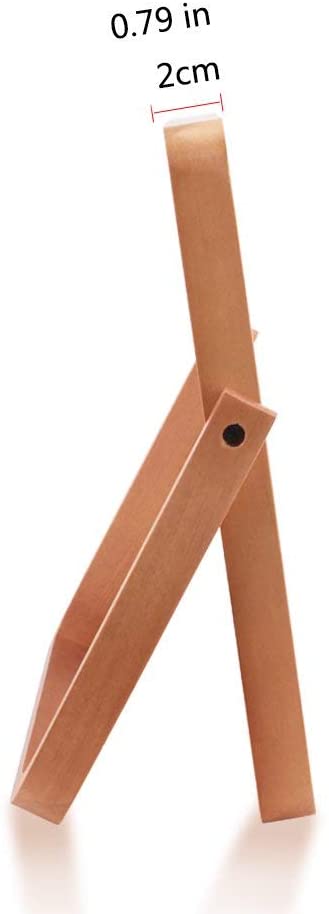 Restbuy Pine Wood Rectangle Tabletop Vanity Standing Table Makeup Cosmetic Mirror with Wood Frame St