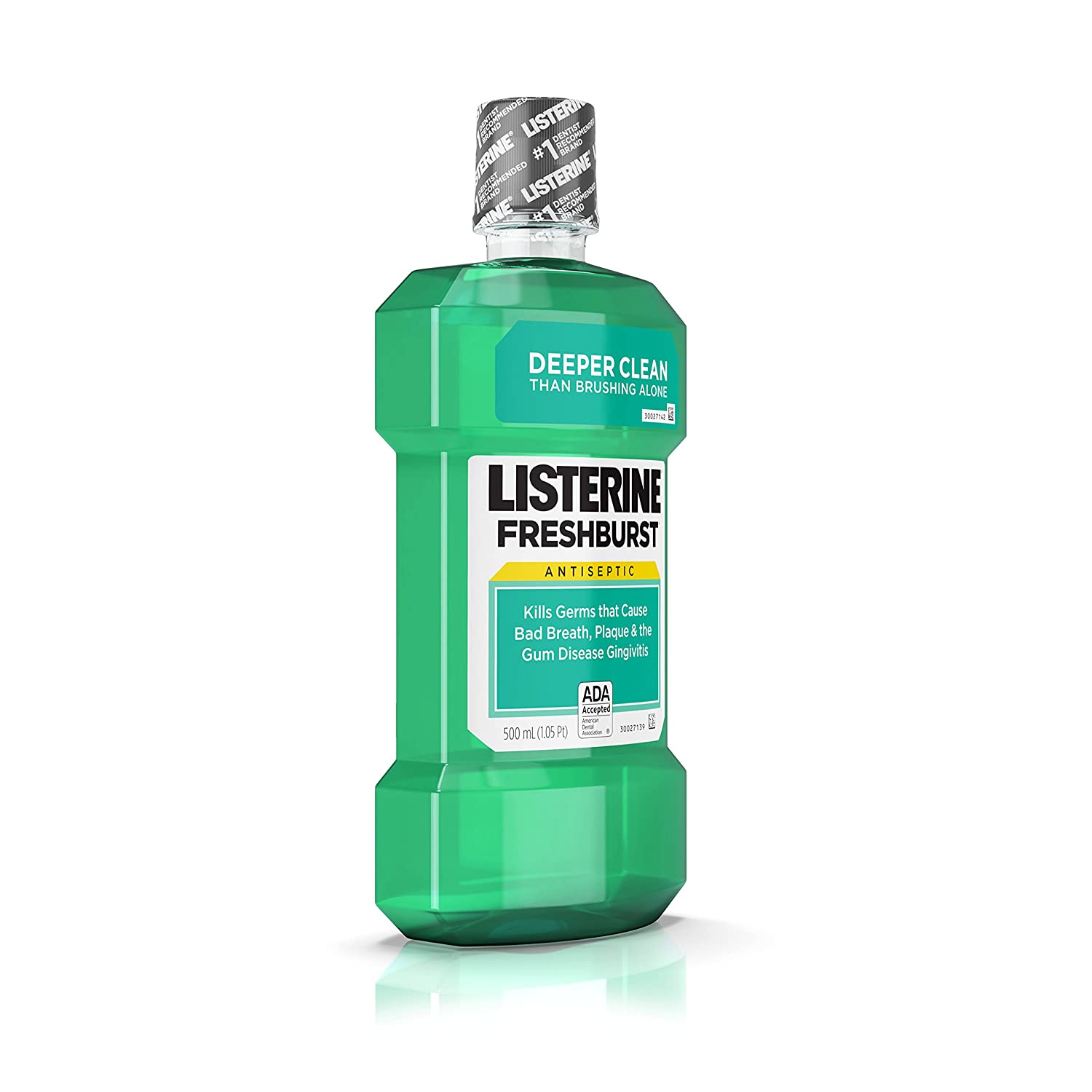 Listerine Antiseptic Mouthwash, Fresh Burst, 500 ml (Pack of 12)