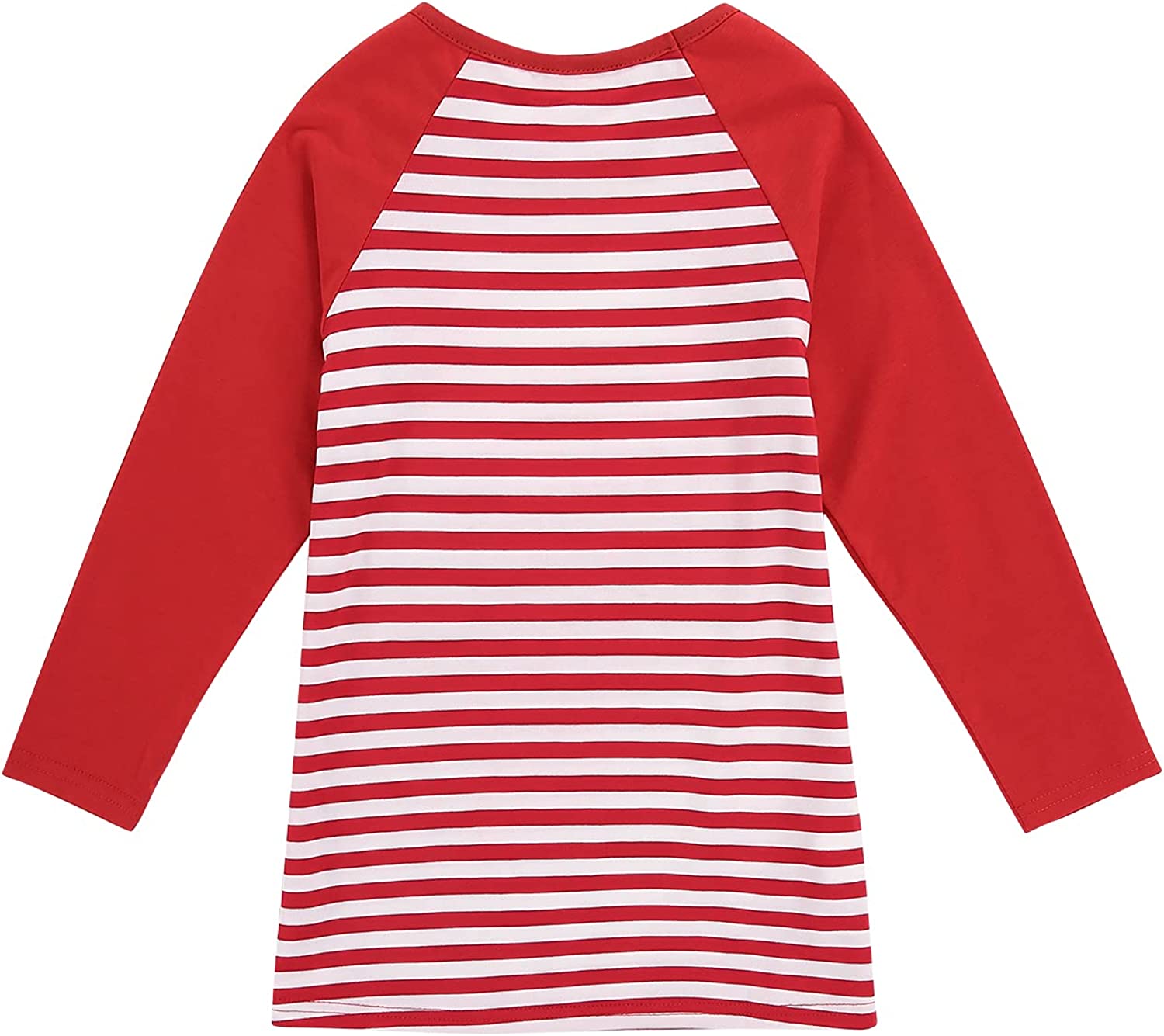 Christmas Casual Mother Daughter Winter Red Striped Maxi Dress Family Matching Pajamas Nightgown Dre