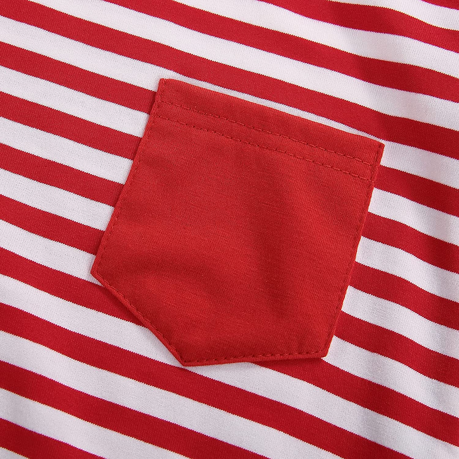 Christmas Casual Mother Daughter Winter Red Striped Maxi Dress Family Matching Pajamas Nightgown Dre