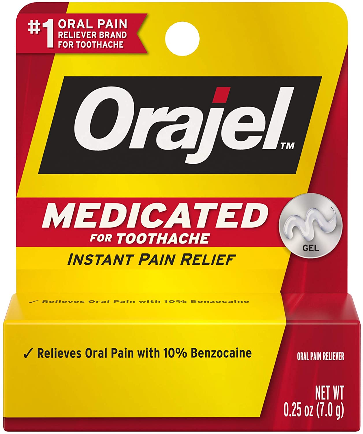 Orajel Medicated For Toothache Gel .25 OZ