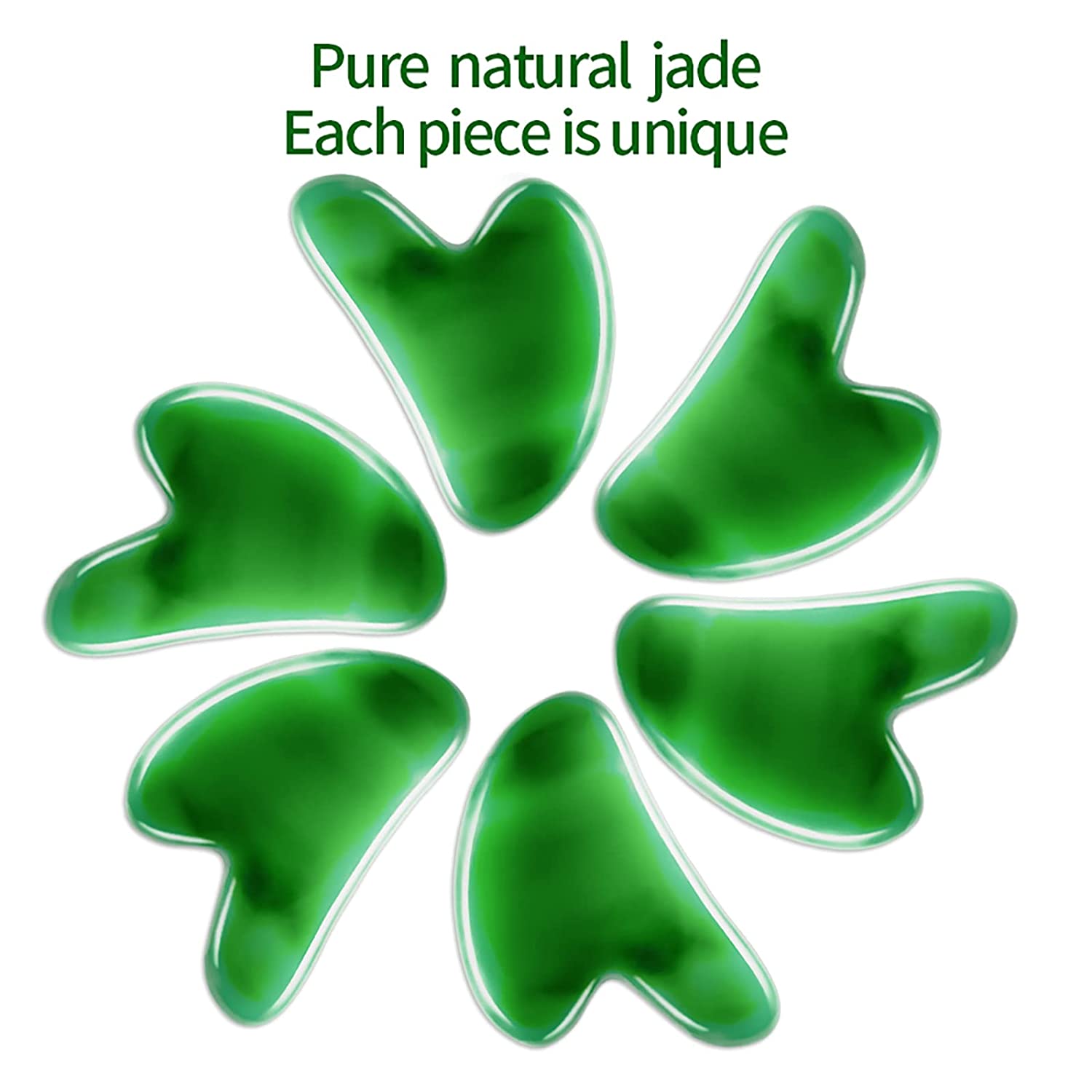 Biee Gua sha tool for face,natural jade gua sha stones,gua sha massage tool,Suitable for the face, n