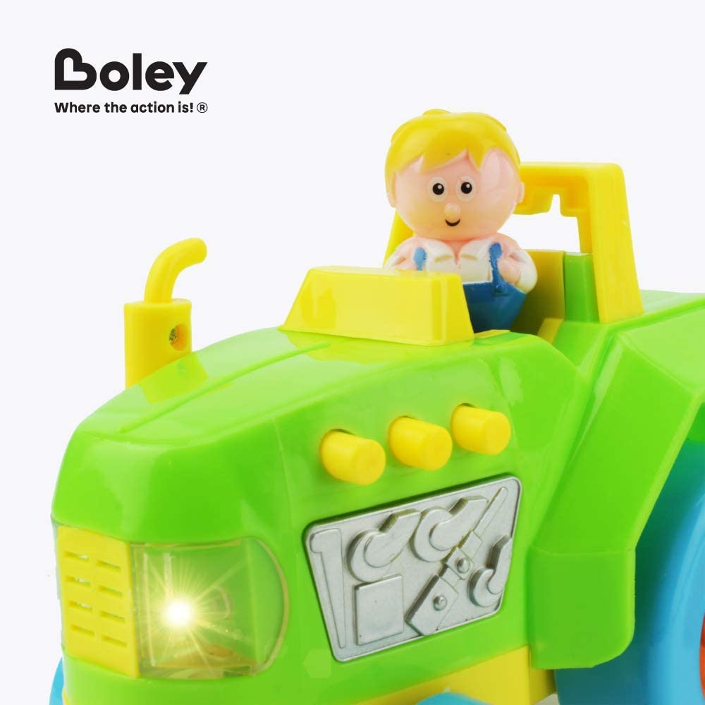 Boley My First Farm Play Set 6 Piece Set of Farm Animal and Tractor