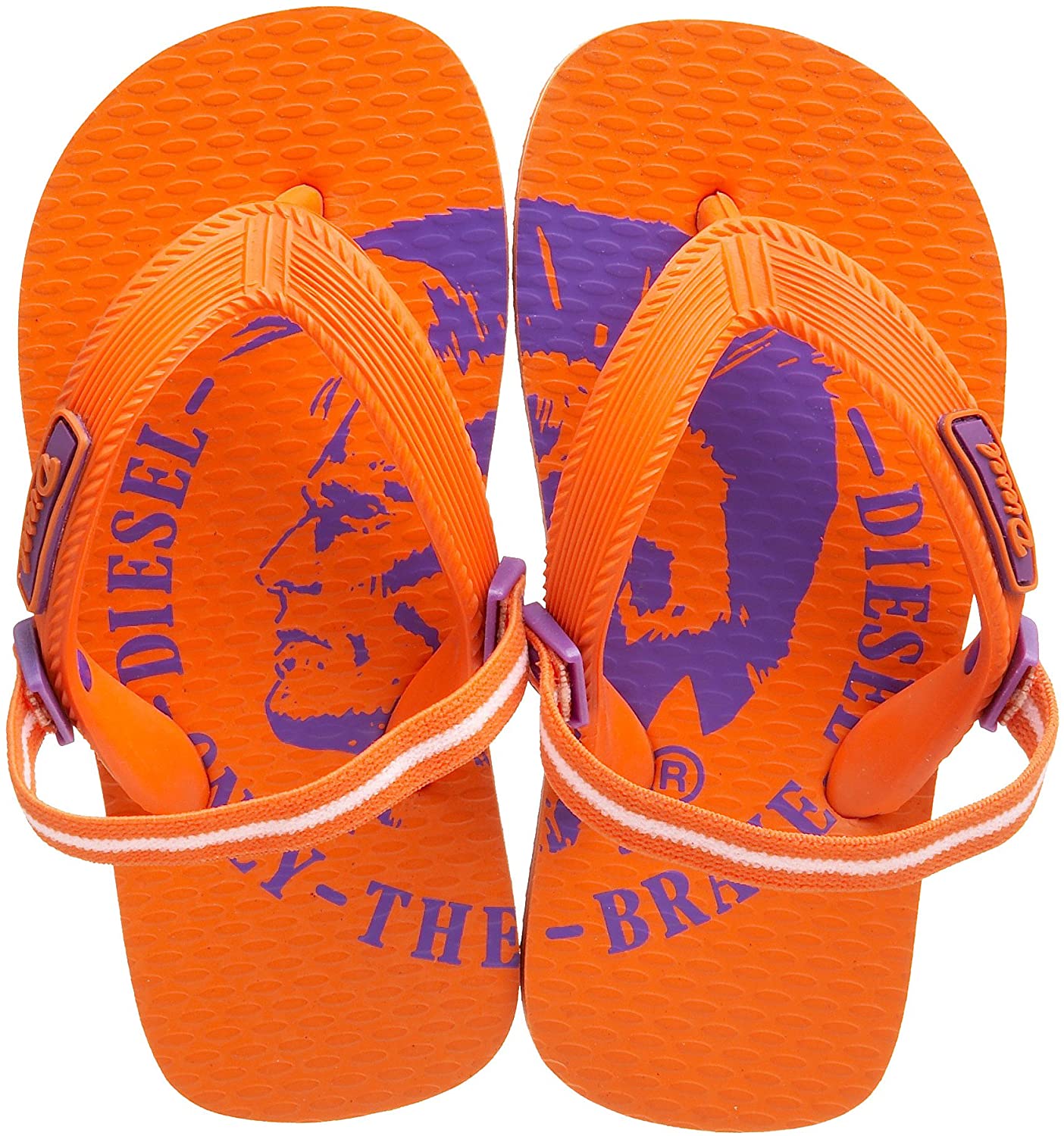 Diesel Toddler Tour Maya Flip Flop,Carrot,25.5 M EU/8.5 M US Toddler
