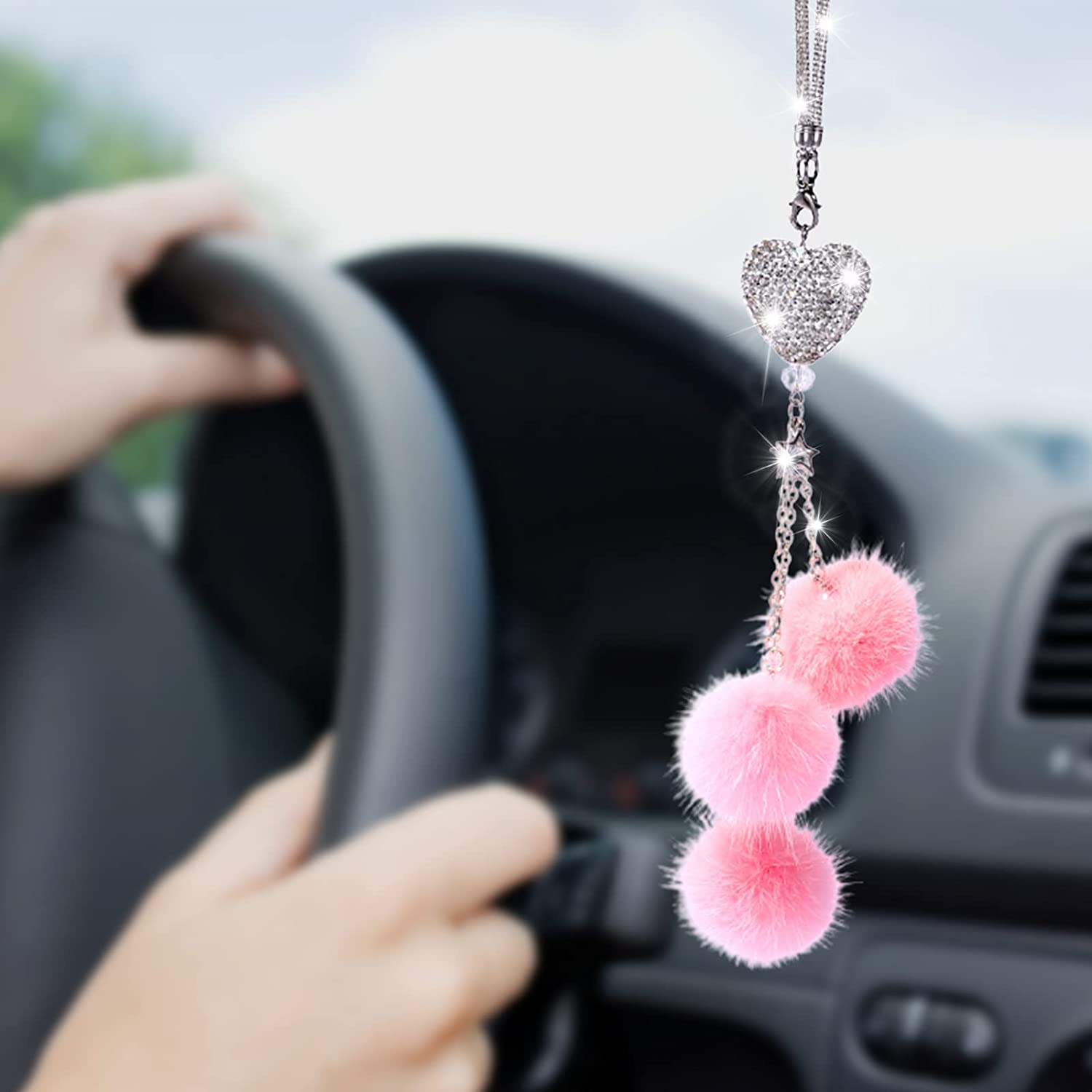 Car Visor Mirror Car Makeup Mirror with LED Lights for Car Truck SUV Rear View Mirror Sun-Shading Co