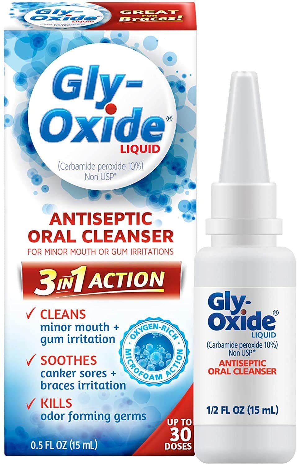 Gly-Oxide Liquid Oral Cleanser 0.5 Fl Oz (1-Unit)