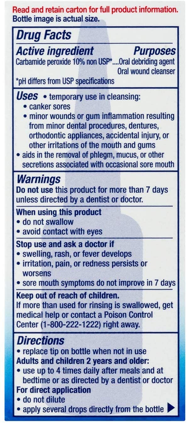 Gly-Oxide Liquid Oral Cleanser 0.5 Fl Oz (1-Unit)