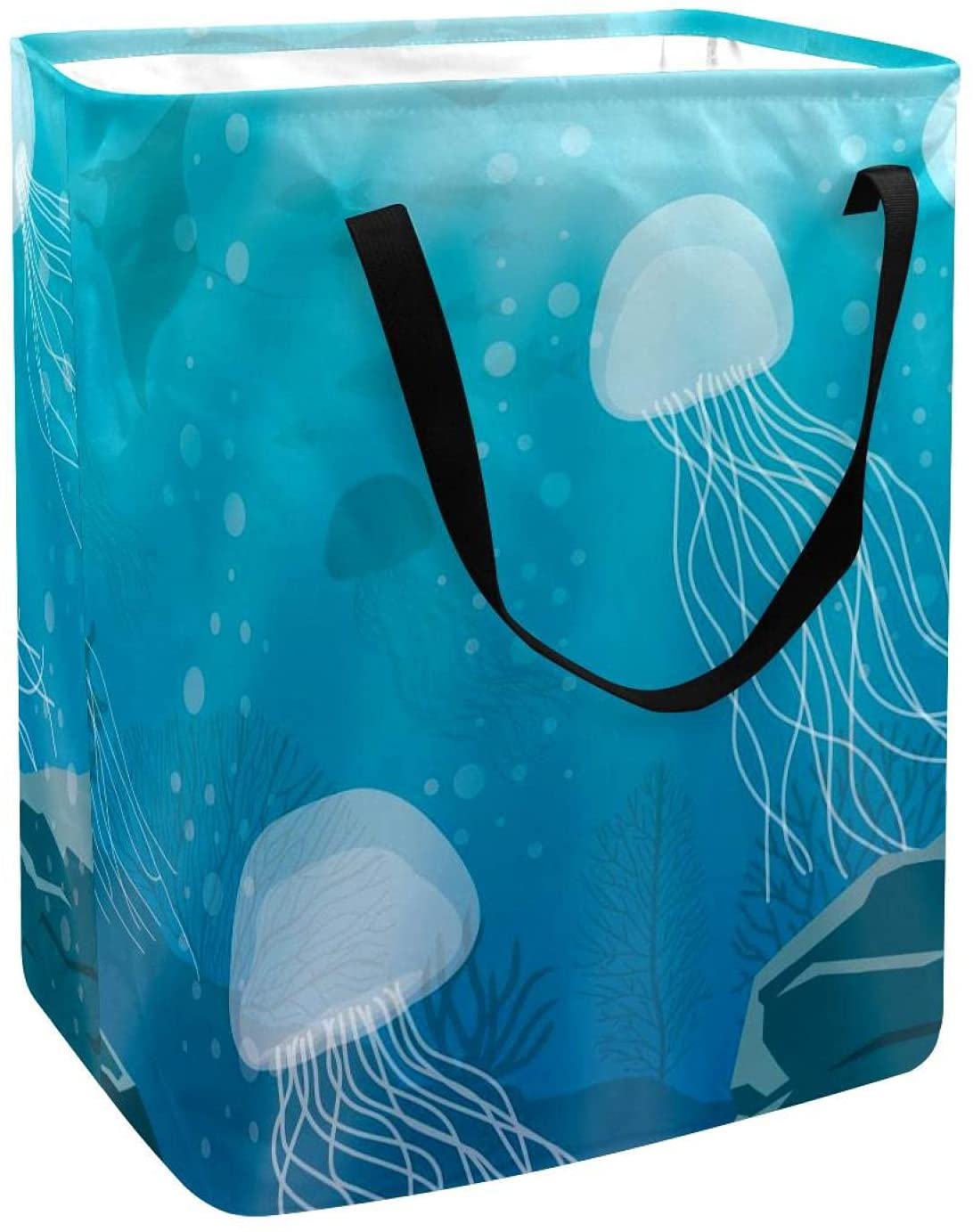 Laundry Hampers,Waterproof Folding Laundry Basket with Handles for Baby Nursery College Dorms Kids B