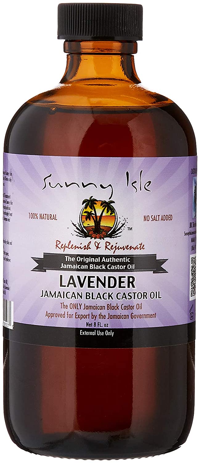 Sunny Isle Lavender Jamaican Castor Oil, Black, 8 oz