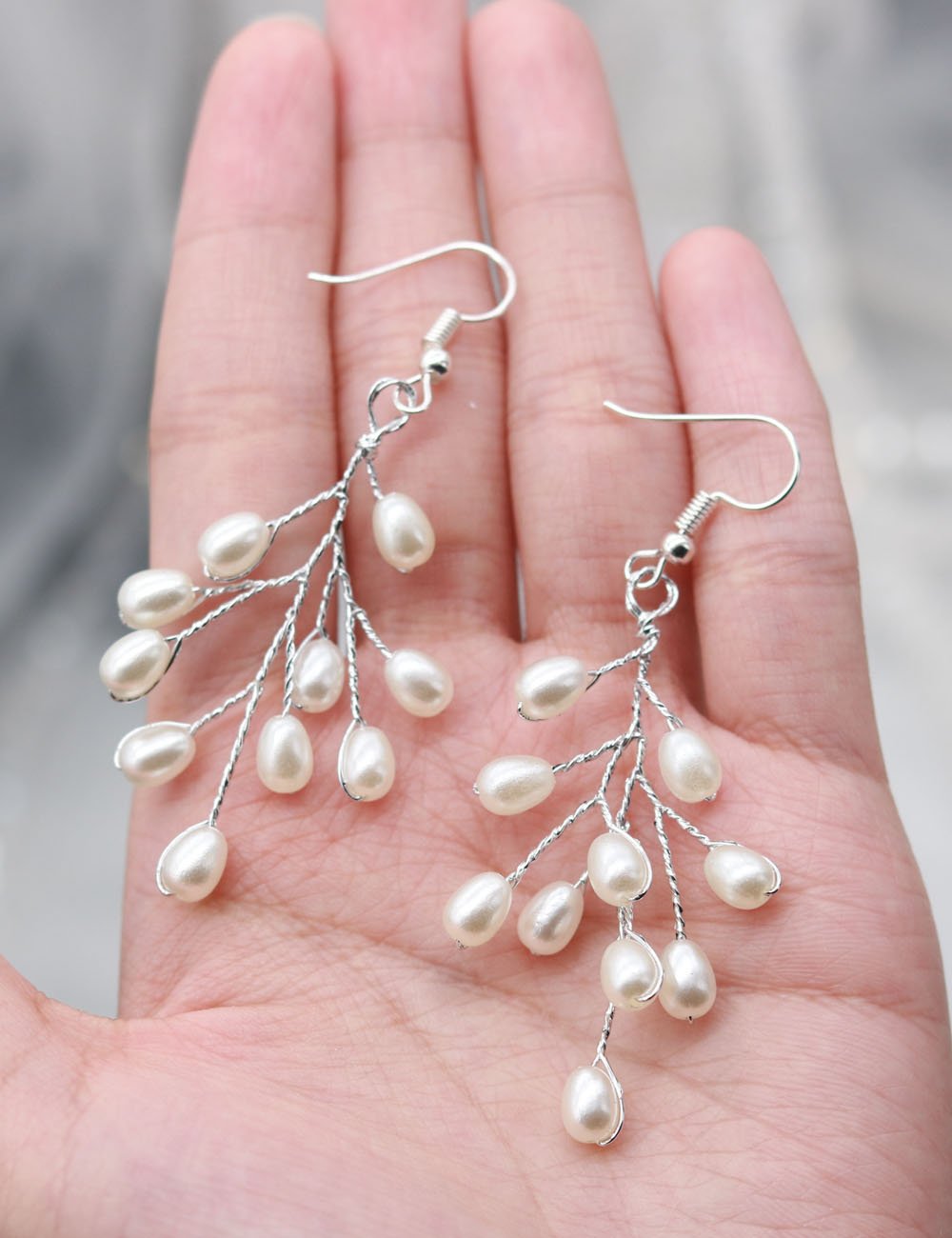 fxmimior Bride Hair Accessories Crystal Hair Vine Earrings Sets Headband Wedding Hair Comb Evening P