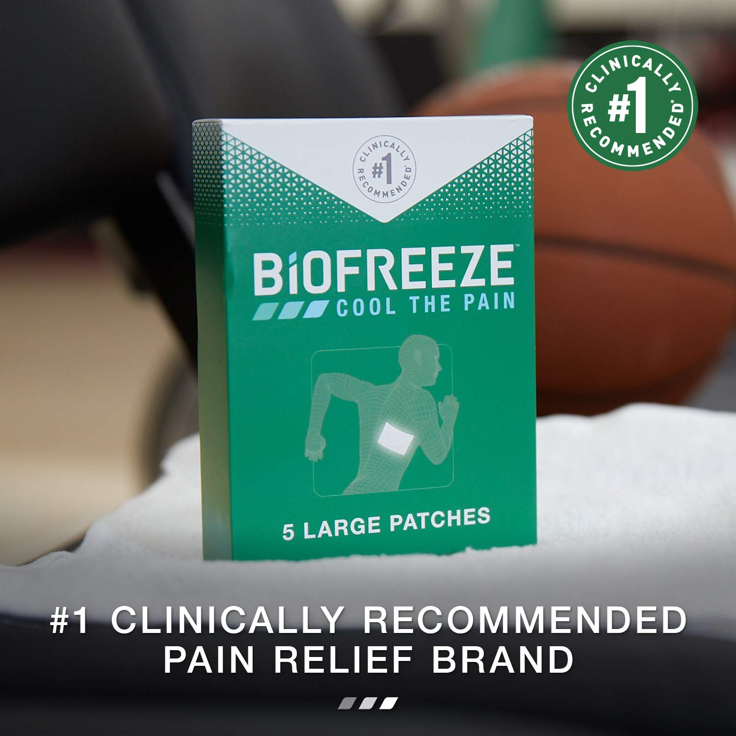 Biofreeze Pain Relief Roll-On, 3 oz. Roll-On, Fast Acting, Long Lasting, & Powerful Topical Pain Rel