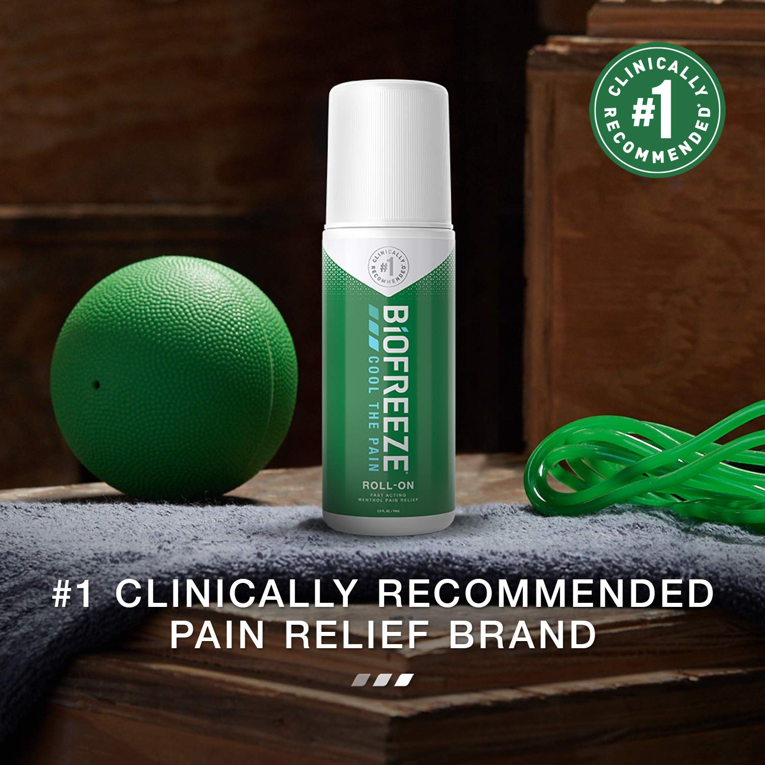 Biofreeze Pain Relief Roll-On, 3 oz. Roll-On, Fast Acting, Long Lasting, & Powerful Topical Pain Rel