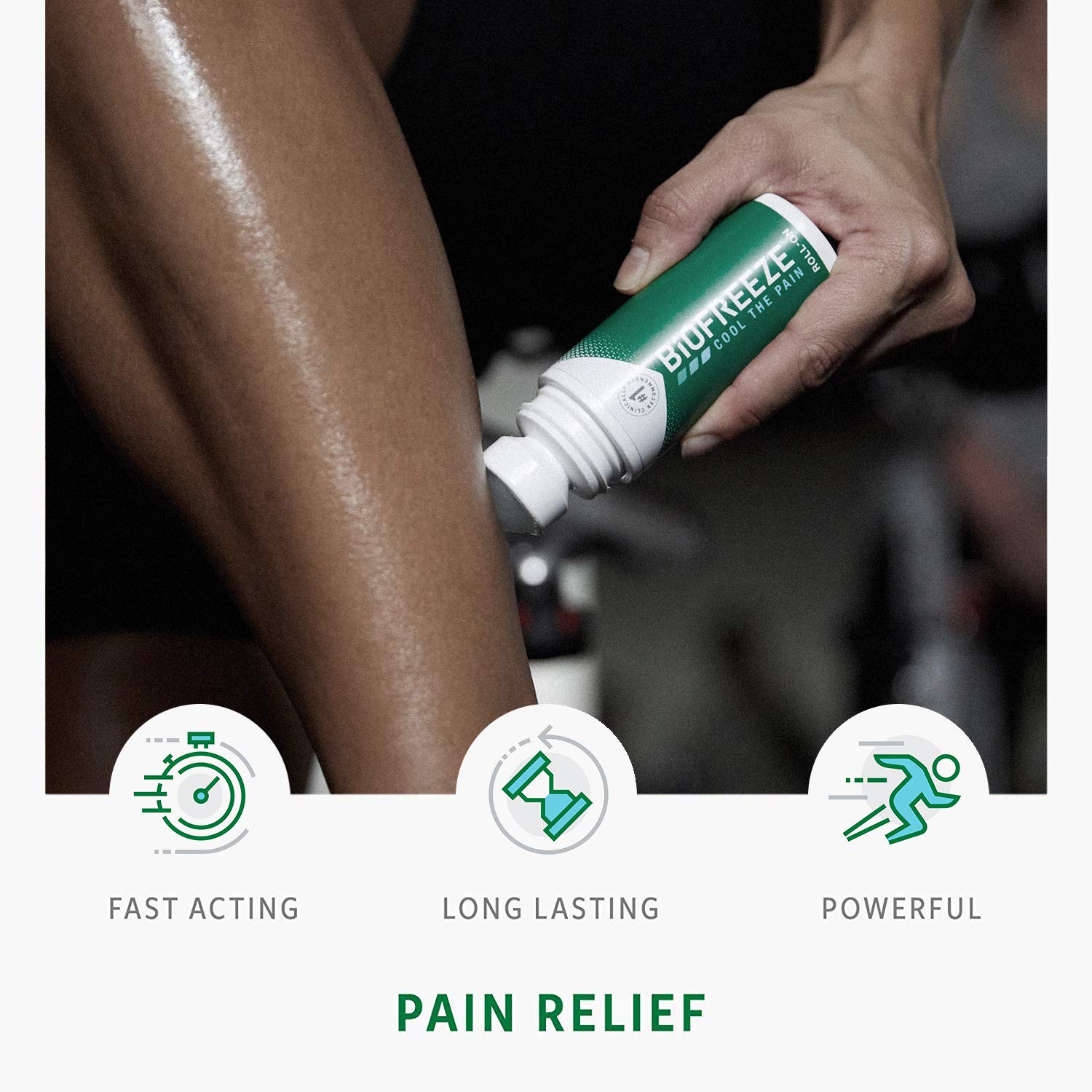 Biofreeze Pain Relief Roll-On, 3 oz. Roll-On, Fast Acting, Long Lasting, & Powerful Topical Pain Rel