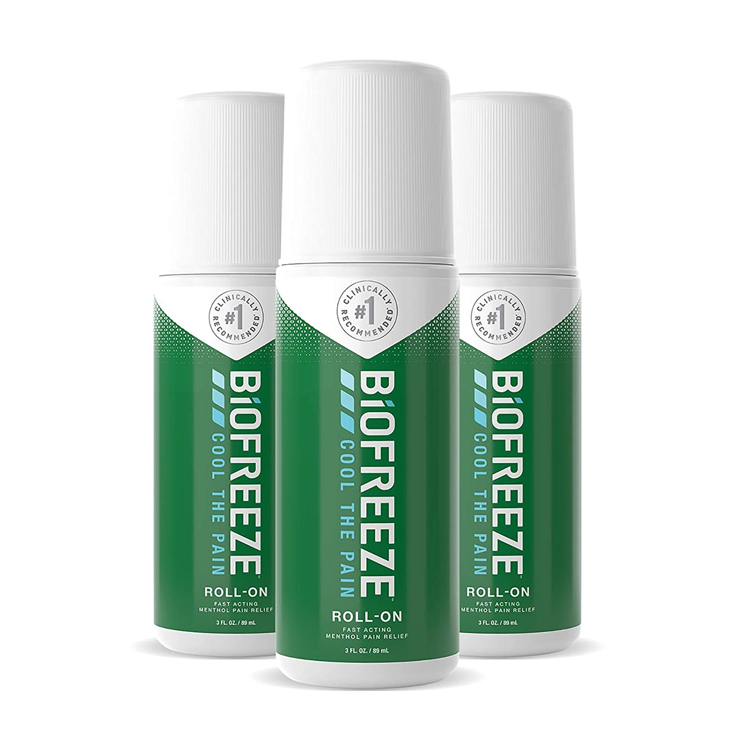 Biofreeze Pain Relief Roll-On, 3 oz. Roll-On, Fast Acting, Long Lasting, & Powerful Topical Pain Rel