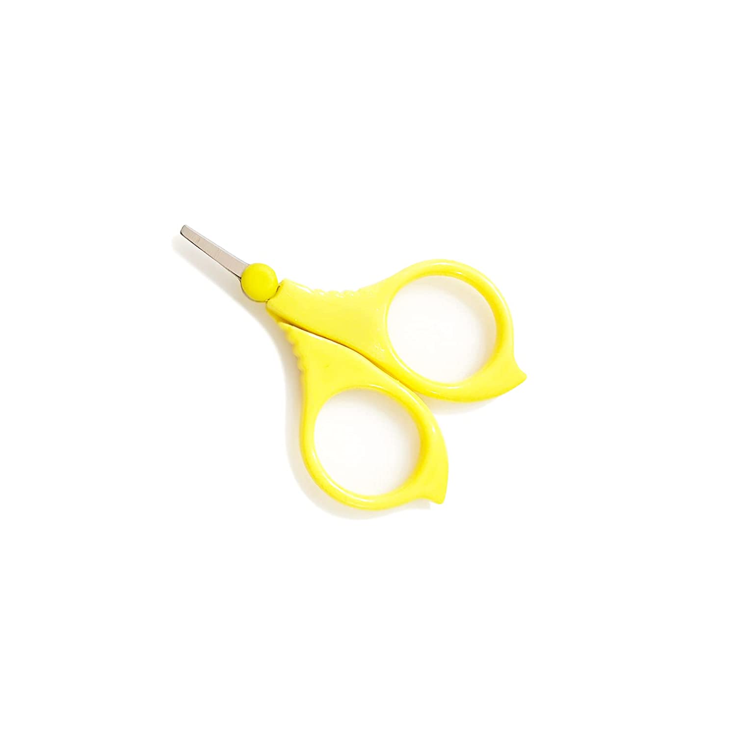 Baby Round Tip Safety Manicure Nail Scissors and Baby Glass Nail File Set, Stainless Steel, Ideal Sh