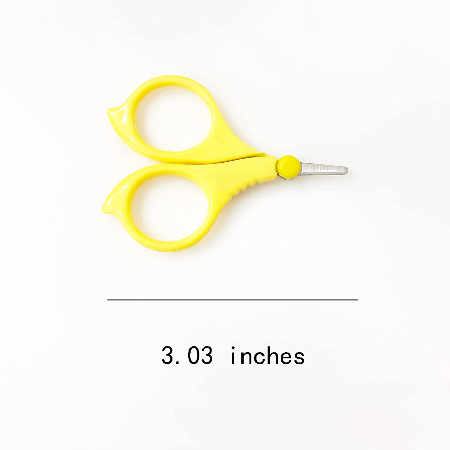 Baby Round Tip Safety Manicure Nail Scissors and Baby Glass Nail File Set, Stainless Steel, Ideal Sh