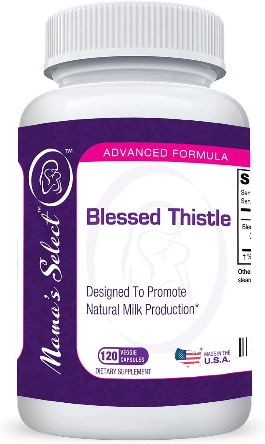 Blessed Thistle Breastfeeding Supplement - Promotes Increased Lactation - 120 High Potency Vegan Cap