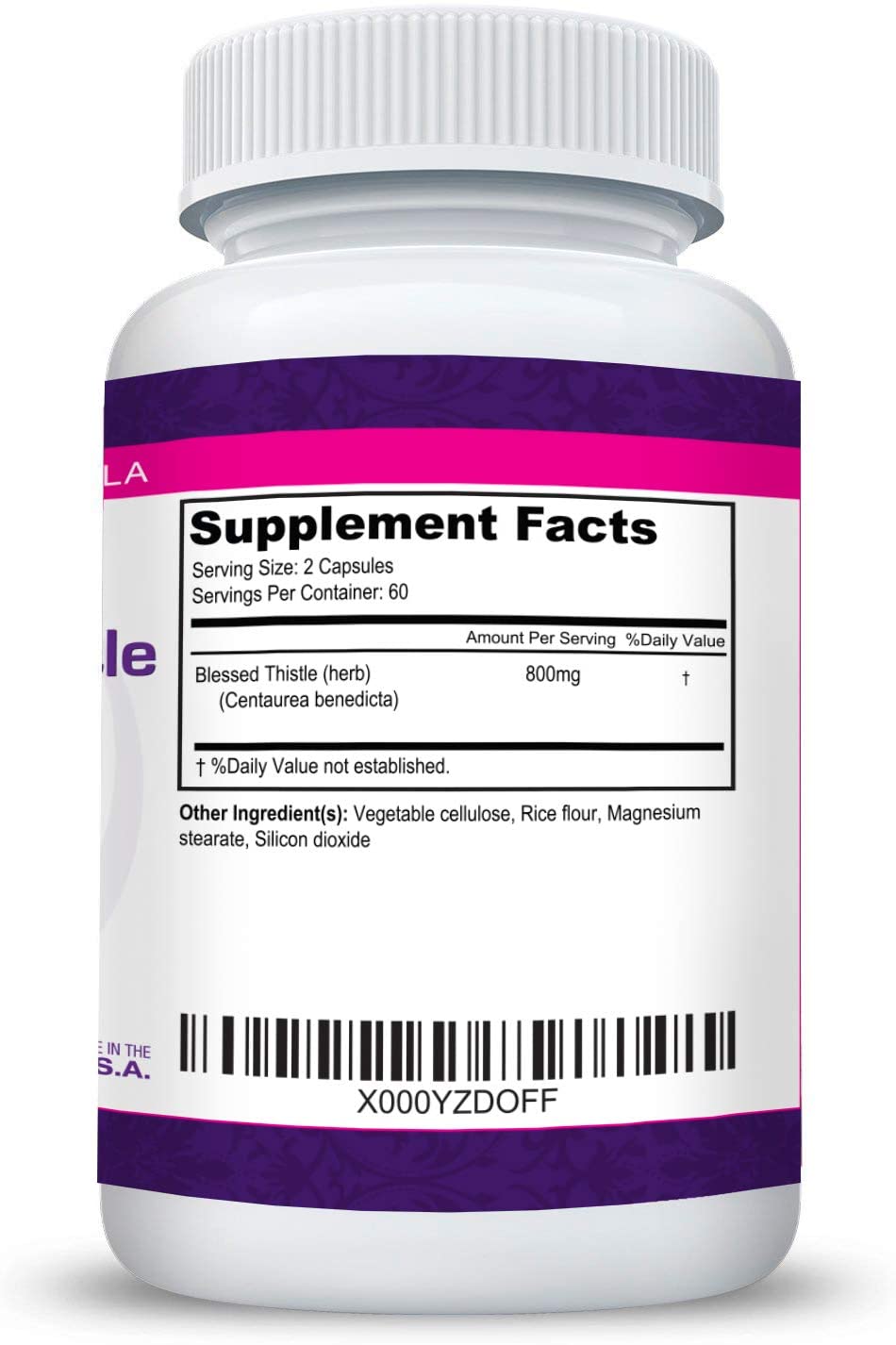 Blessed Thistle Breastfeeding Supplement - Promotes Increased Lactation - 120 High Potency Vegan Cap