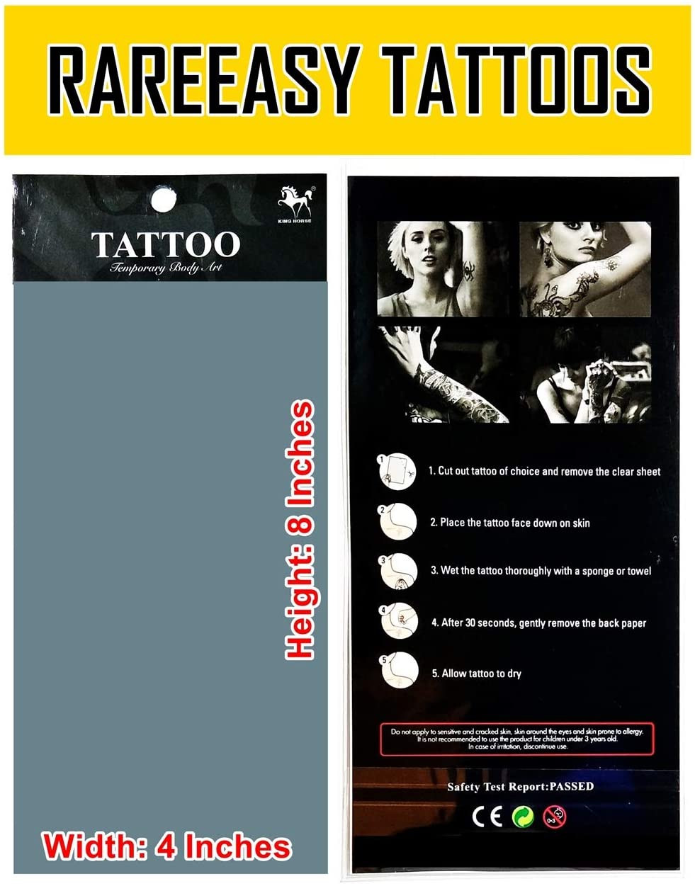 Tattoos 2 Sheets Happy I Love You Sunflower Letters Cute Temporary Tattoos for Adult Men Women Kids 