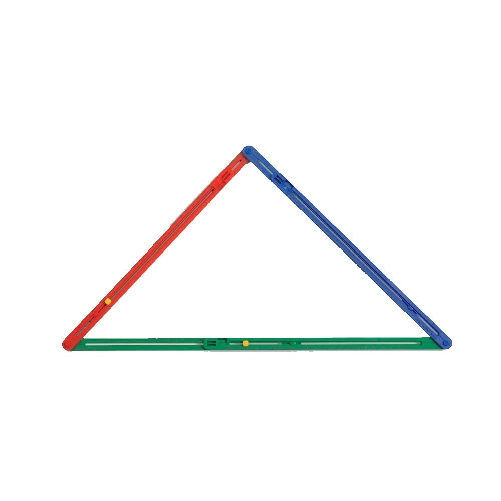 hand2mind Magnetic AngLegs Plus Set with 2 Protractors, Explore Angles, Shapes, and Geometry, Triang